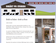 Tablet Screenshot of diraekt-vo-stubers.ch
